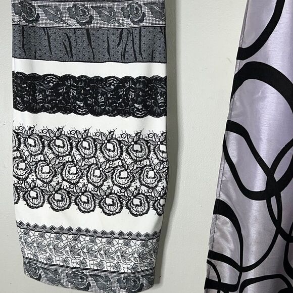 Kardashian Kollection Dress XS white and black zip up - Picture 5 of 12